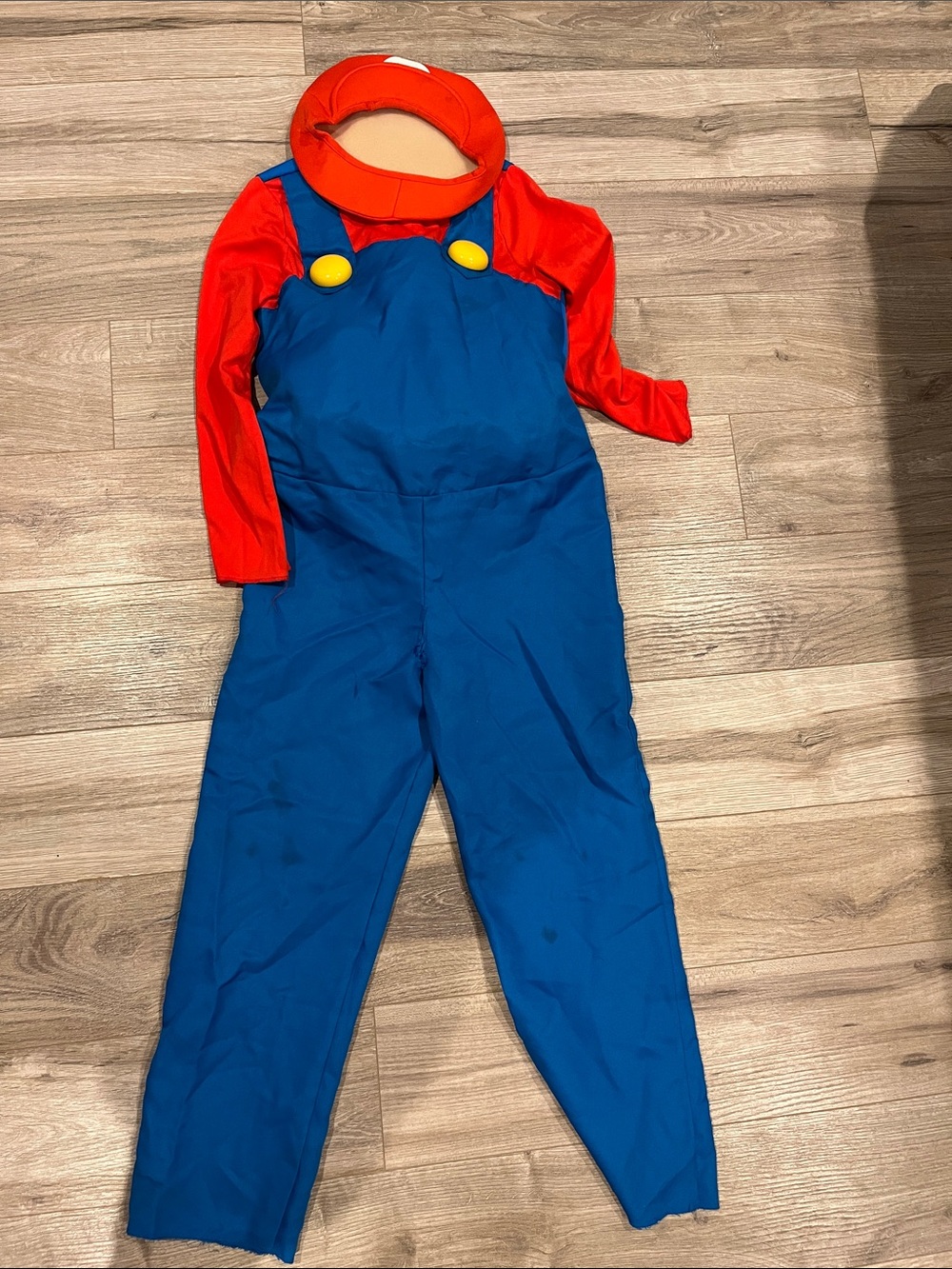 Mario costume Red & Blue Overalls Costume with Red Shirt